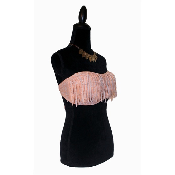 NWT Ninety Five Degrees Fringe Bandeau Bikini Top - Picture 2 of 5